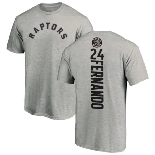 Men's Toronto Raptors Bruno Fernando Ash Backer T-Shirt