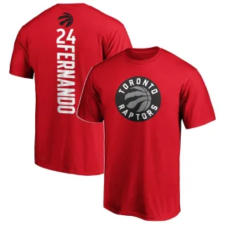 Men's Toronto Raptors Bruno Fernando Red Backer T-Shirt
