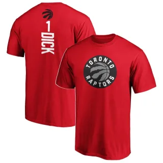 Men's Toronto Raptors Gradey Dick Red Backer T-Shirt