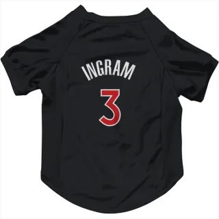 Toronto Raptors Brandon Ingram Black  Red Dog & Cat Pet Jersey