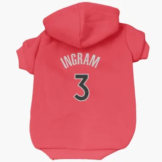 Toronto Raptors Brandon Ingram Red  Dog & Cat Pet Hoodie