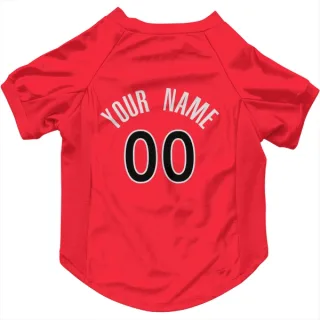Toronto Raptors Custom Red   Dog & Cat Pet Jersey