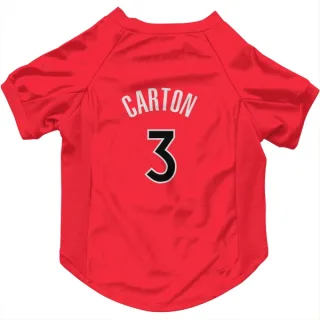 Toronto Raptors D.J. Carton Red  Dog & Cat Pet Jersey
