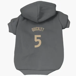 Toronto Raptors Immanuel Quickley Black  Dog & Cat Pet Hoodie