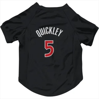 Toronto Raptors Immanuel Quickley Black  Red Dog & Cat Pet Jersey