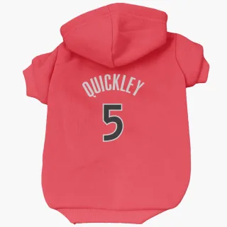 Toronto Raptors Immanuel Quickley Red  Dog & Cat Pet Hoodie