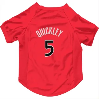 Toronto Raptors Immanuel Quickley Red  Dog & Cat Pet Jersey