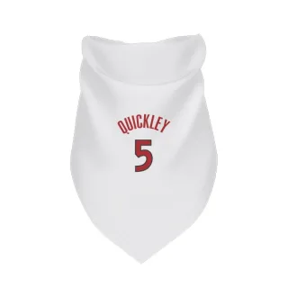 Toronto Raptors Immanuel Quickley White  Dog & Cat Pet Bandana