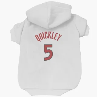 Toronto Raptors Immanuel Quickley White  Dog & Cat Pet Hoodie