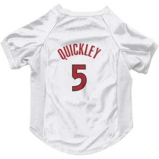 Toronto Raptors Immanuel Quickley White  Dog & Cat Pet Jersey