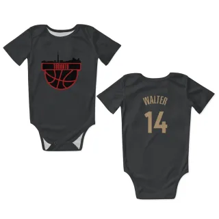 Toronto Raptors Ja'Kobe Walter Black  Newborn & Infant Bodysuit
