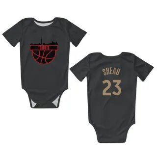 Toronto Raptors Jamal Shead Black  Newborn & Infant Bodysuit