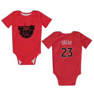 Toronto Raptors Jamal Shead Red  Newborn & Infant Bodysuit