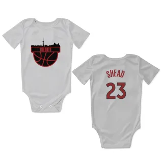 Toronto Raptors Jamal Shead White  Newborn & Infant Bodysuit