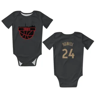 Toronto Raptors Markquis Nowell Black  Newborn & Infant Bodysuit