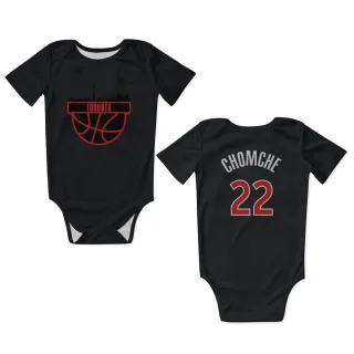 Toronto Raptors Ulrich Chomche Black  Red Newborn & Infant Bodysuit