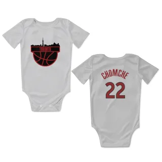 Toronto Raptors Ulrich Chomche White  Newborn & Infant Bodysuit