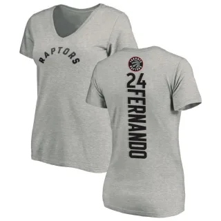 Women's Toronto Raptors Bruno Fernando Ash Backer T-Shirt