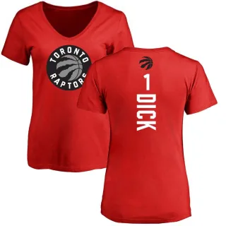 Women's Toronto Raptors Gradey Dick Red Backer T-Shirt
