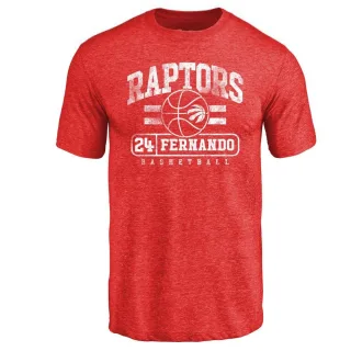 Youth Toronto Raptors Bruno Fernando Red Baseline T-Shirt
