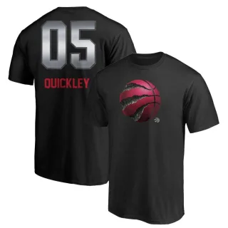 Youth Toronto Raptors Immanuel Quickley Black Midnight Mascot T-Shirt